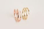 Spiral wire ring in solid gold
