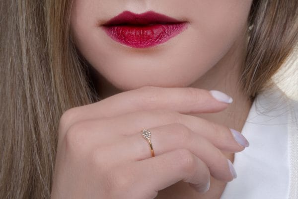 Rhombus Diamond eye ring, RN406 - Image 3