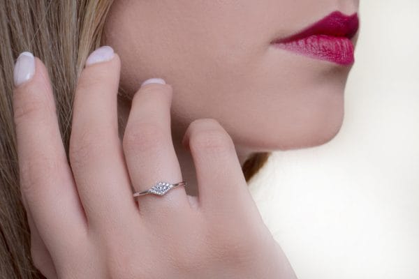 Rhombus Diamond eye ring, RN406 - Image 6