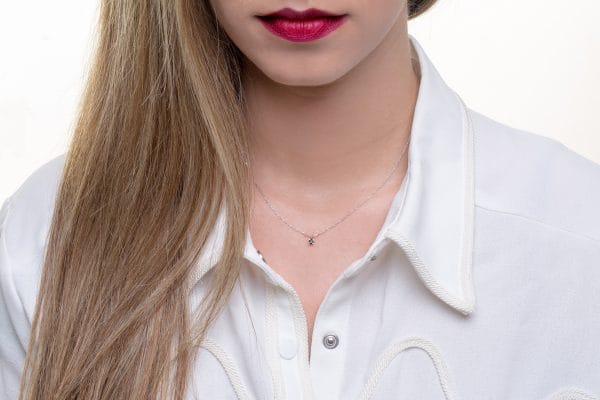 Solitaire diamond necklace 0.25ct - Image 5