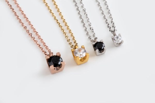 Solitaire diamond necklace 0.25ct - Image 11