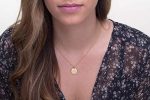 diamond initial necklace