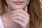 Diamond dotted gold ring - Image 3