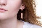 Feather single gold earring - Image 4