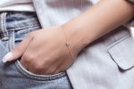 Diamond disk gold bracelet - Image 8