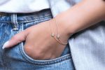 Diamond disk gold bracelet - Image 9