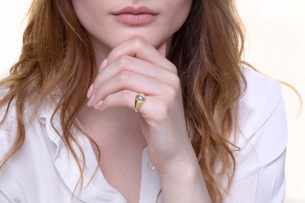 IMGL2203 Aquamarine cabochon gold ring - Image 6