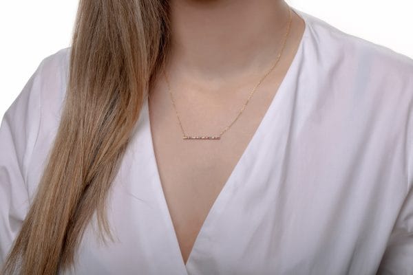 IMG_3547 Rainbow bar gold necklace - Image 3