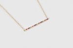 Rainbow bar gold necklace - Image 7
