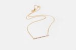 Rainbow bar gold necklace - Image 9