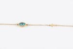 Diamond evil eye bracelet