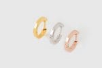 Solid gold hoop earrings - Image 6