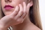 Moissanite solitaire ring in solid gold - Image 7