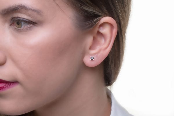 XRI_6810 Solitaire diamond earrings 0.34ct - Image 4