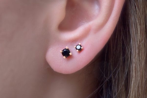 XRI_6882 Solitaire diamond earrings 0.34ct - Image 5