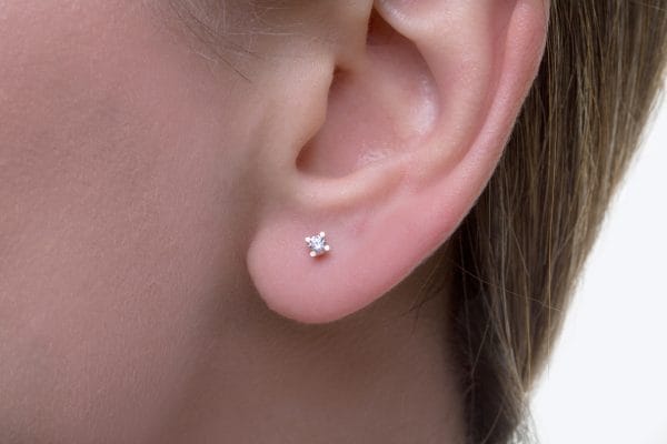 XRI_6900 Solitaire diamond earrings 0.34ct - Image 6