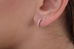 Diamond hoop earrings (Small)