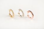 Diamond hoop earrings (Small) - Image 5