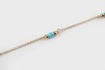 Turquoise gold chain bracelet - Image 8