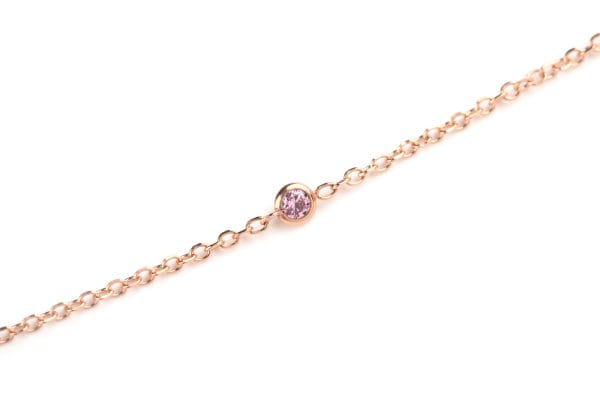 Pink CZ-heart bracelet - Image 5