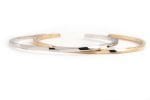 Twisted open gold bangle - Image 9