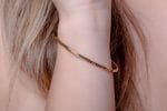 Twisted open gold bangle - Image 11