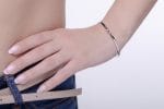 Twisted open gold bangle - Image 13