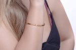 Twisted open gold bangle - Image 14