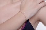 Pink CZ-heart bracelet - Image 8