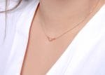 Floating angle chevron gold necklace - Image 7