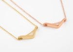 Floating angle chevron gold necklace - Image 9