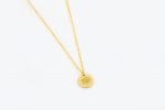 Three letter gold disc necklace - Image 3