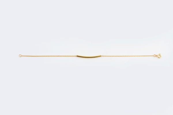 IMG_0709 Floating bar gold bracelet - Image 2