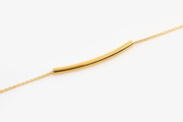 IMG_0712 Floating bar gold bracelet - Image 3