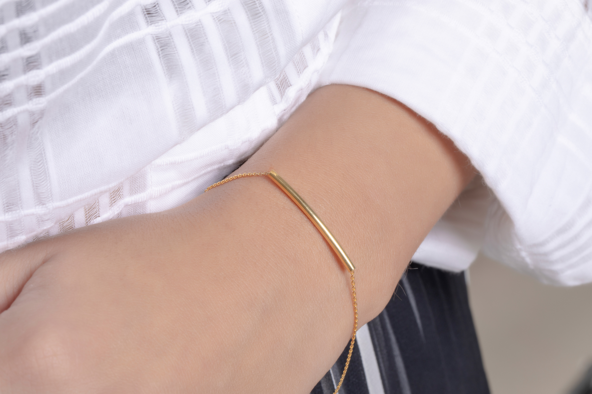 Aran Jewels | Bracelets | MINIMALIST SOLID gold bracelet