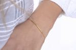 Floating bar gold bracelet - Image 8