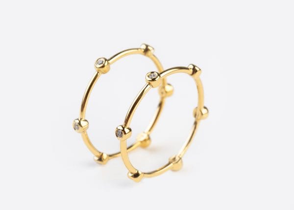 Six tiny bezel diamond ring - Image 4