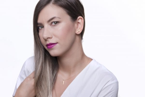 Solid gold feather necklace - Image 6