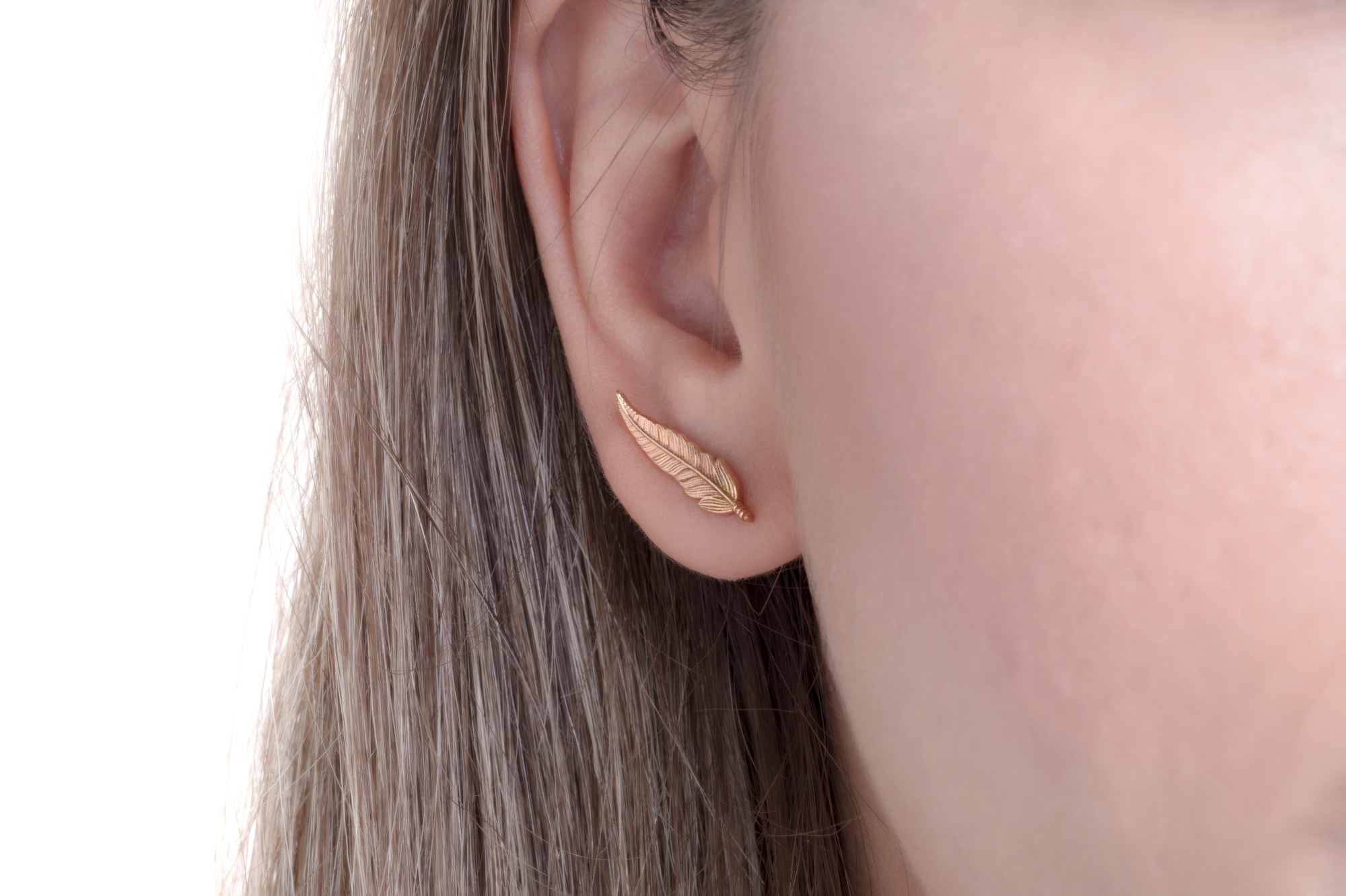 Simple Silver Feather Earrings, Sterling Ear wires with ball, Boho Earrings,  Small Feather Earrings, earrings for | MakerPlace by Michaels