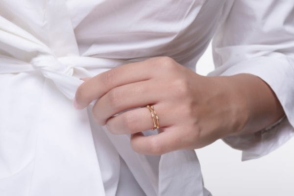 Six tiny bezel diamond ring - Image 6