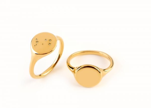Gold Zodiac symbol ring - Image 3