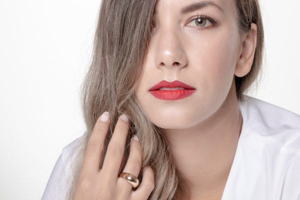 Large dome ring in solid gold, RN384 - Image 8