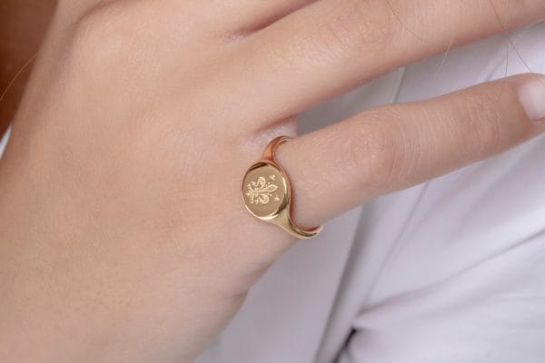 IMG_9379 Family crest signet ring, RN377 - Image 1