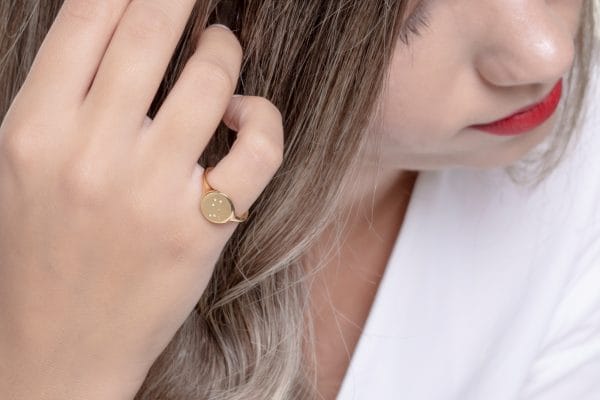 Gold Zodiac symbol ring - Image 4