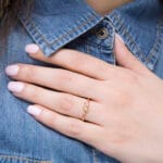 Dainty Knot ring in solid gold, RN210 - Image 6