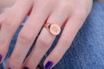 Fashion signet ring in solid gold, RN340 - Image 4
