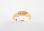 Hexagon shaped signet ring, RN373 - Image 2