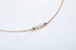Unique long pearl gold necklace - Image 3
