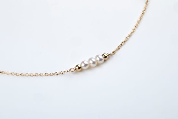 IMG_3143 Unique long pearl gold necklace - Image 3