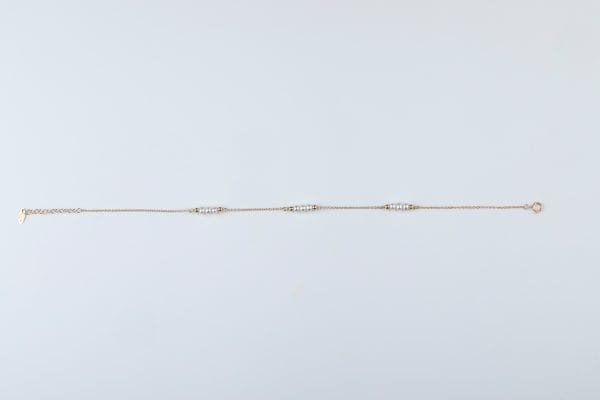 Natural pearl anklet, Pearl beaded anklet - Image 2